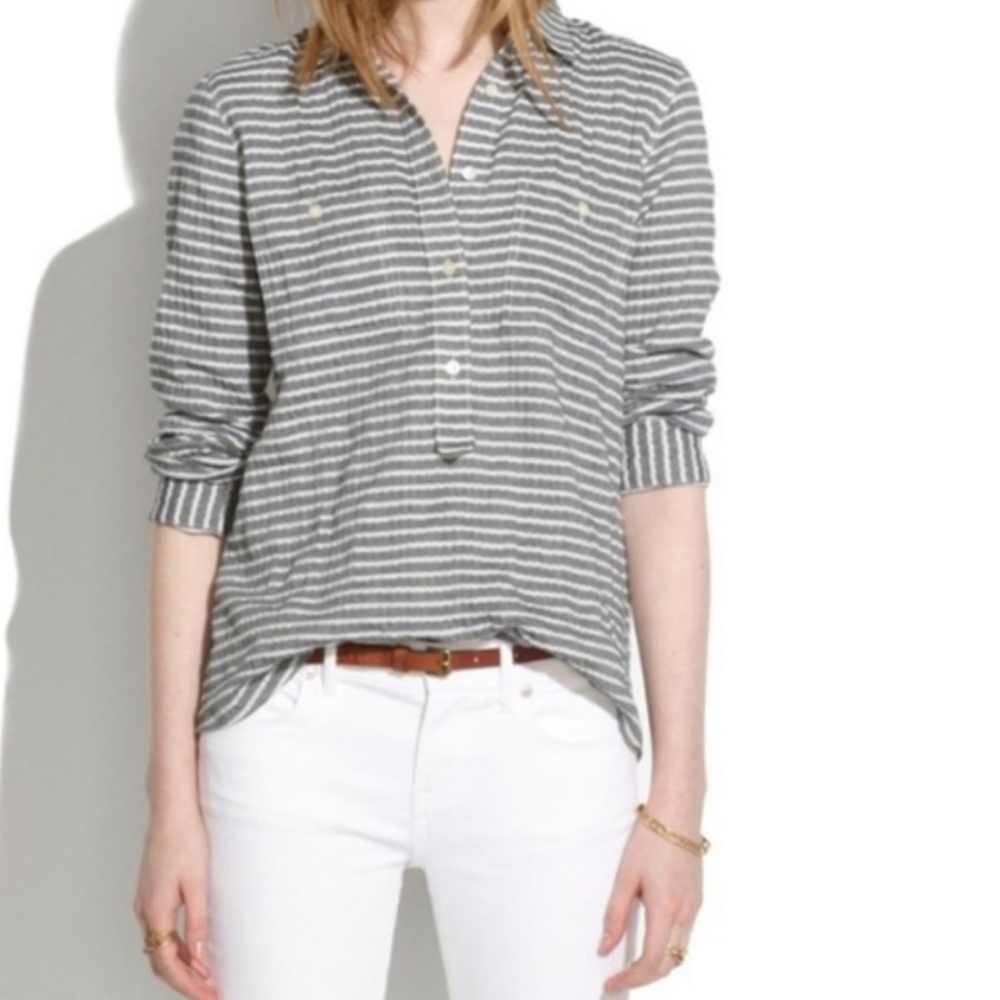 Madewell Beloved Slip It On Striped Top S
